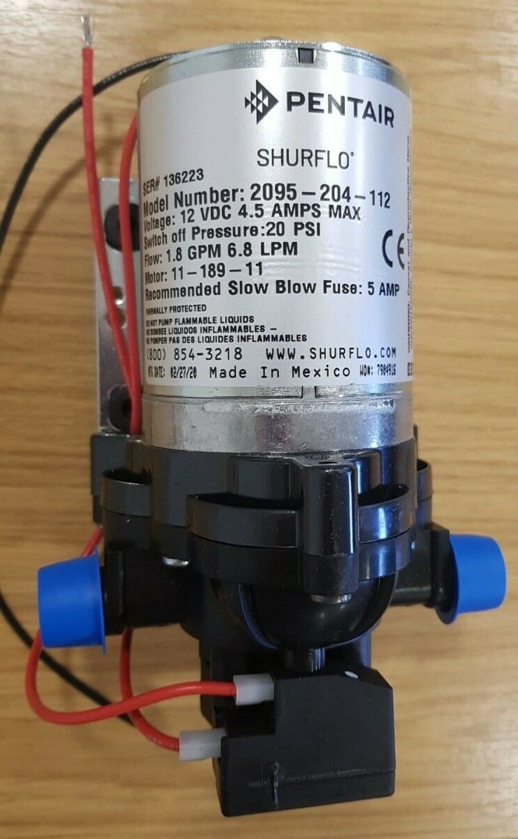 Shurflo (Pentair) Trail King 12V 20PSI 7 L/MIN Water Pump For Caravan Campervan