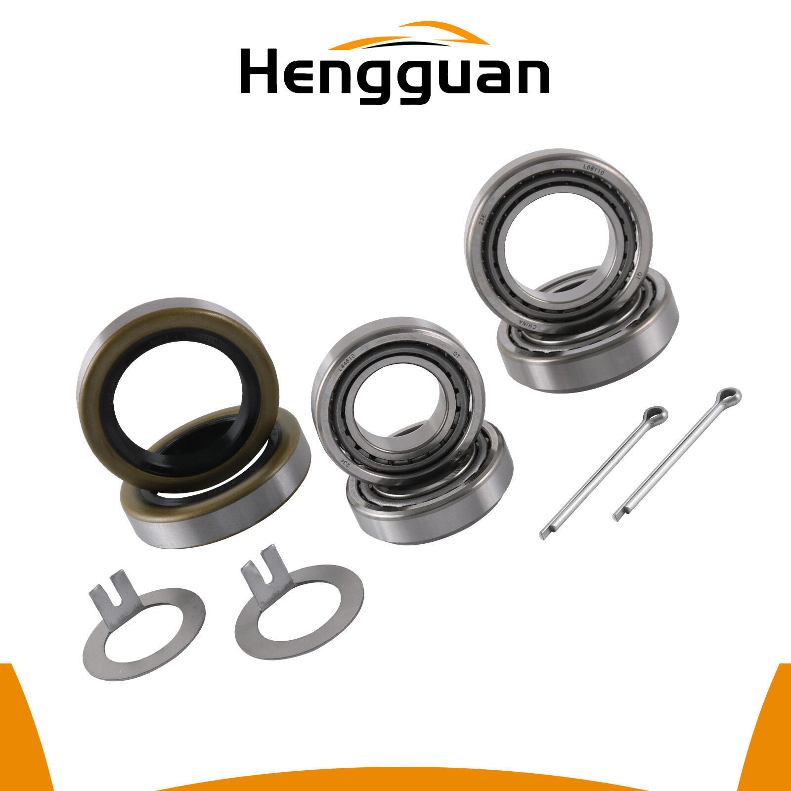 Trailer Wheel Bearing Kit (Qty 2) with 1.719” Seals #84 Spindle fit for 3500 Lb