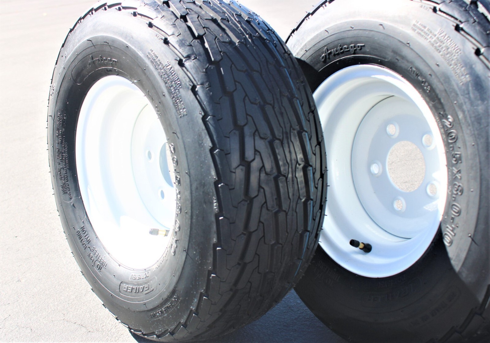 (Set of 2) 205/65-10 20.5×8.0-10 10 ply Load Range E Super Durable Trailer