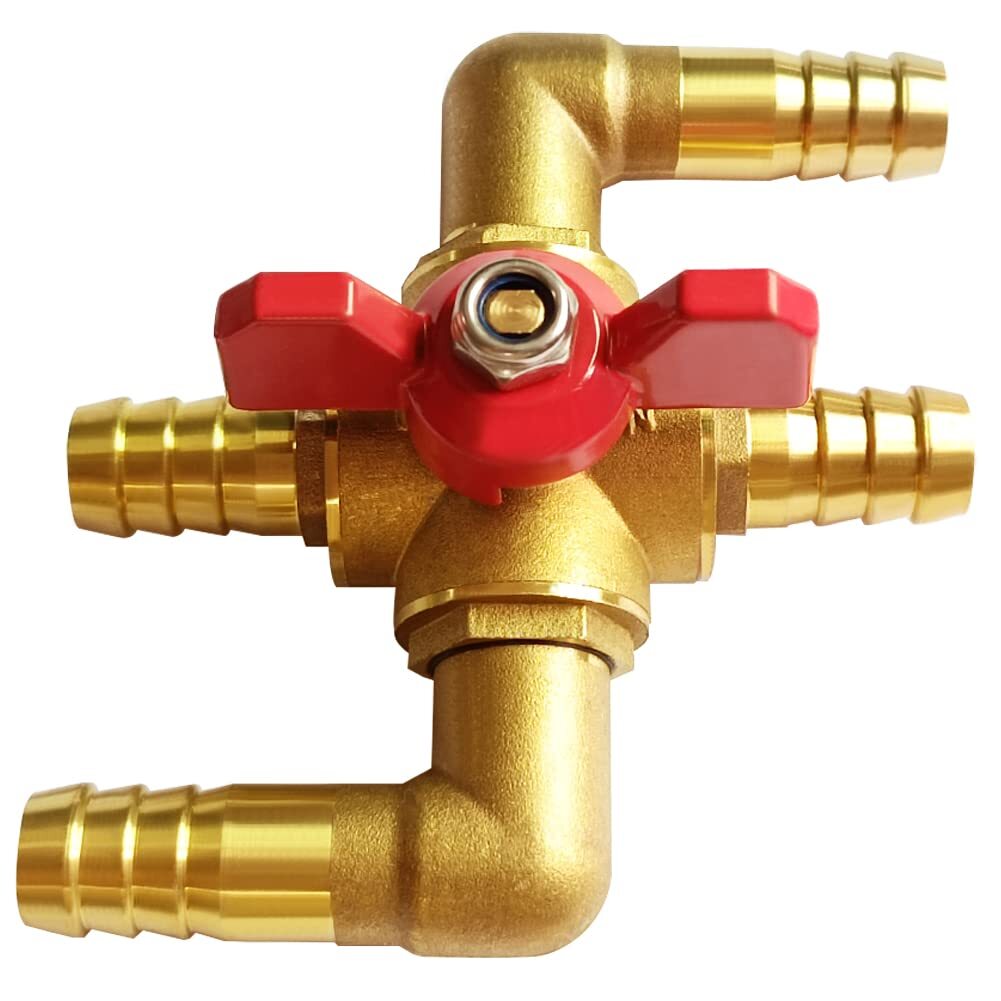 5/8″ Heater Control Valve Solid Brass Bypass Valve with Switch Automotive