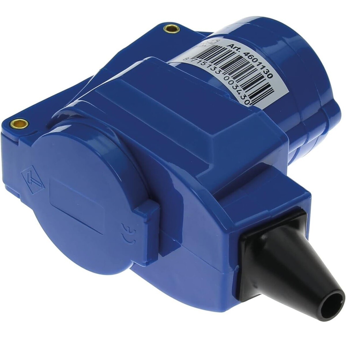 Powerpart Angled Coupler 2P+E 240V CEE16A/Schuko – PO152
