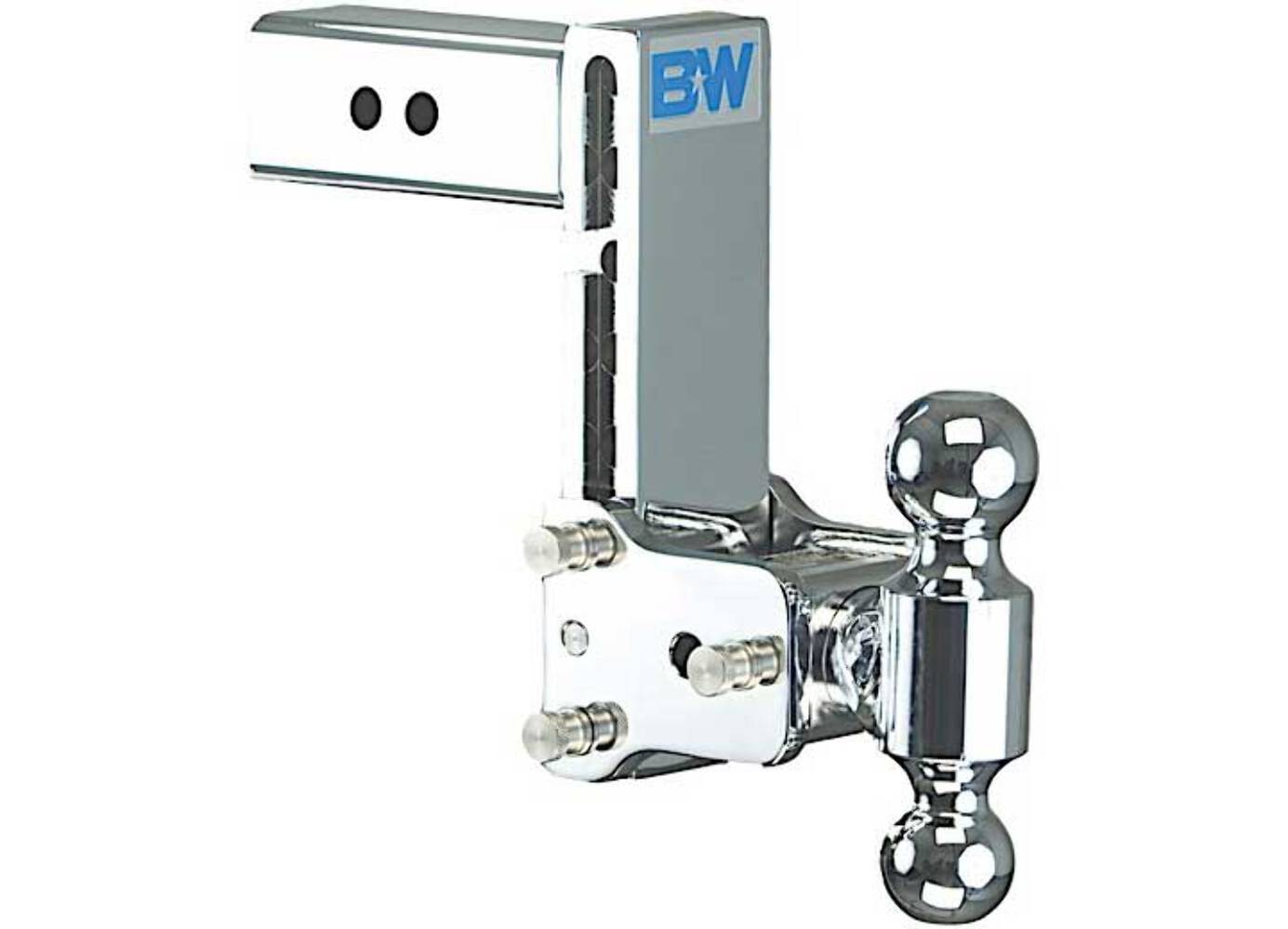 B & W Trailer Hitches Class V 2 1/2-Inch Receiver Chrome Tow & Stow with 8-Inch