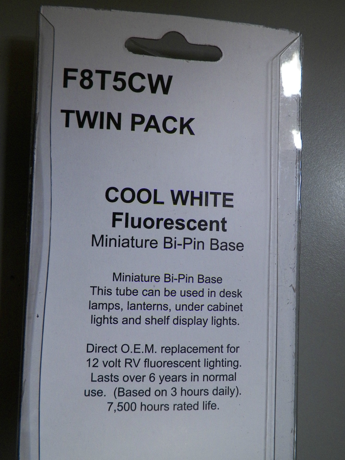 NEW RV 12VOLT REPLACEMENT FLUORESCENT BULBS 8-WATT 12″ COOL WHITE F8T5CW BI-PIN