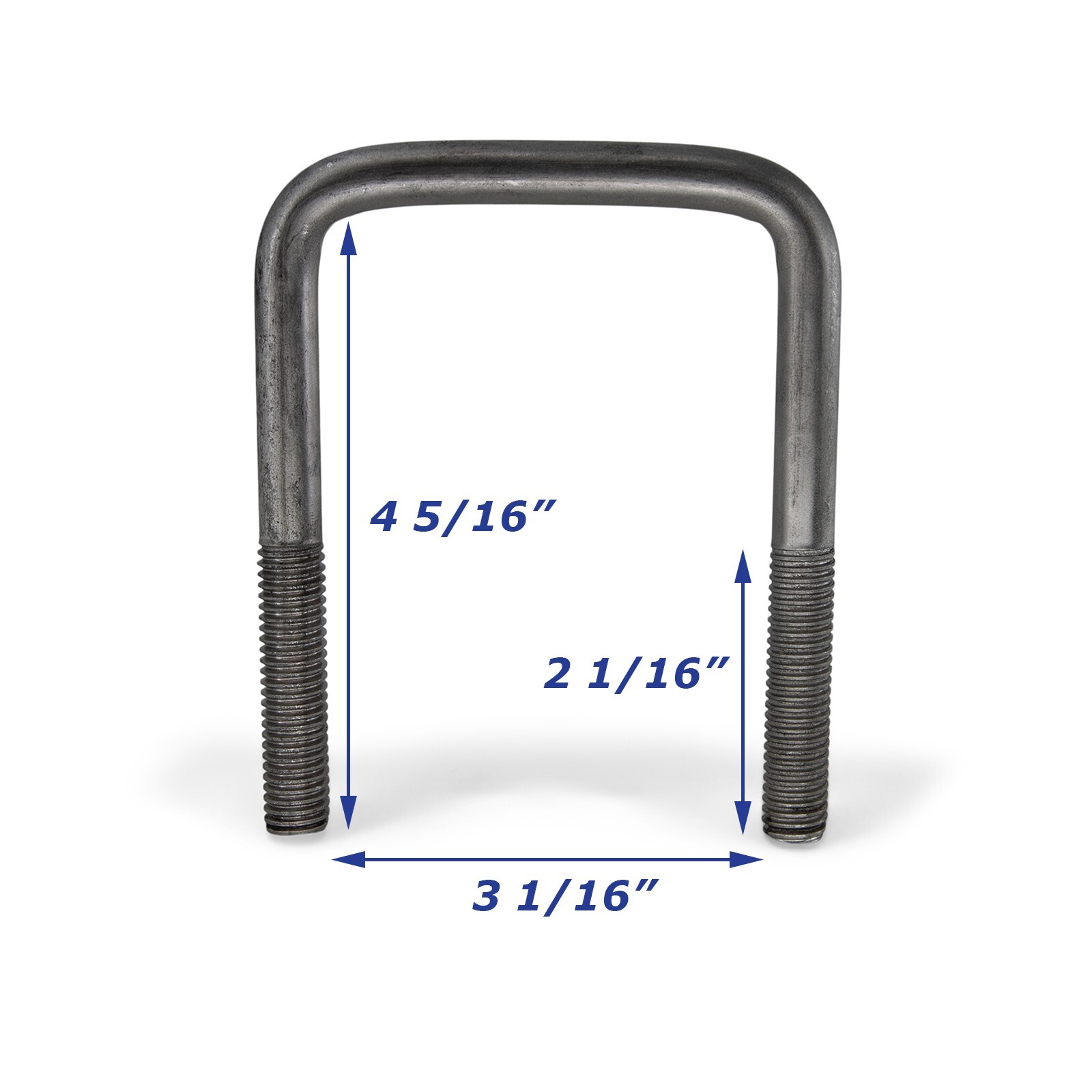 (4) Boat Trailer Square U-Bolt Stainless Steel 1/2″Dia x 3″ W x 4 5/16″ L