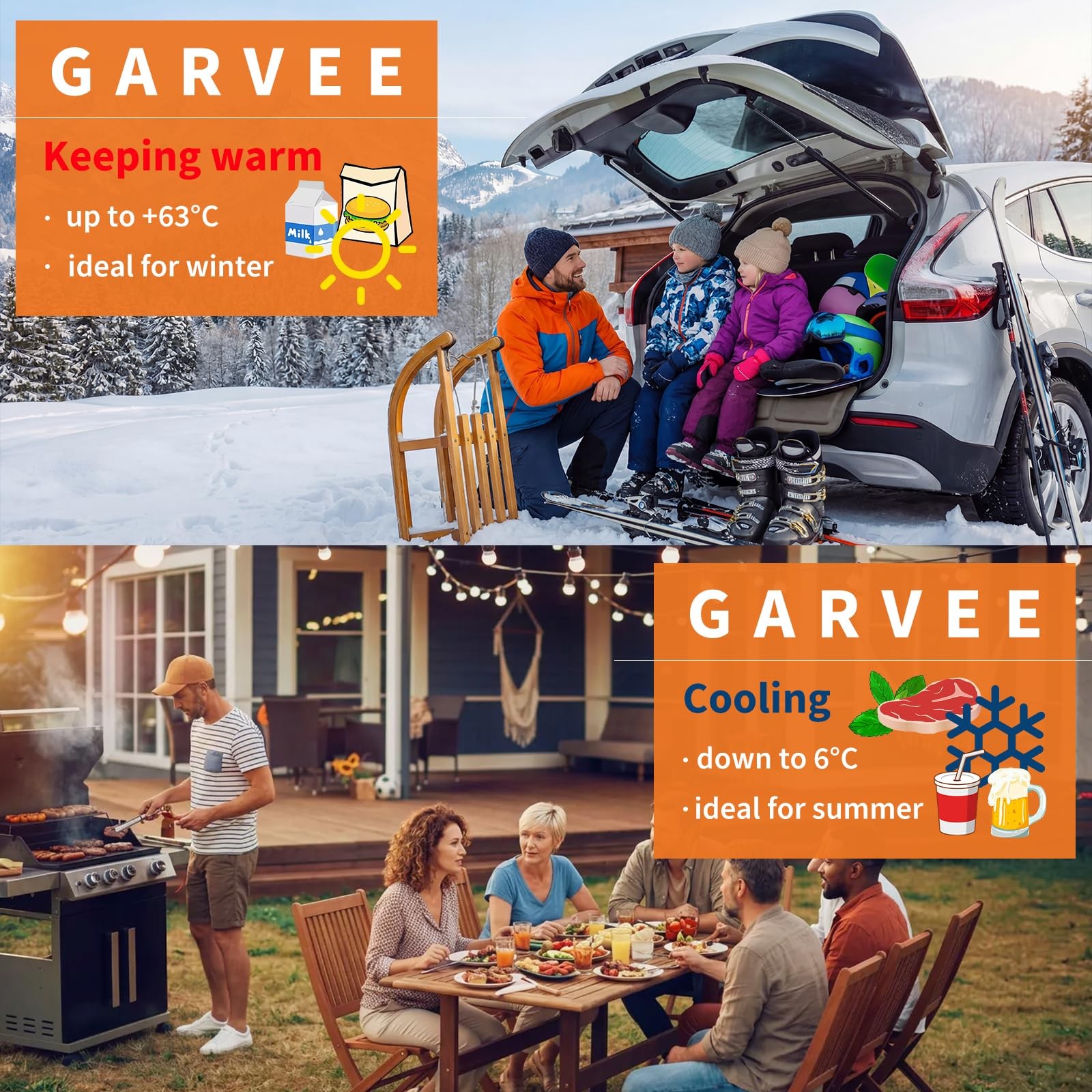 25L Electric Cooler Warmer Thermoelectric, Portable Fridge for Car Truck Camping