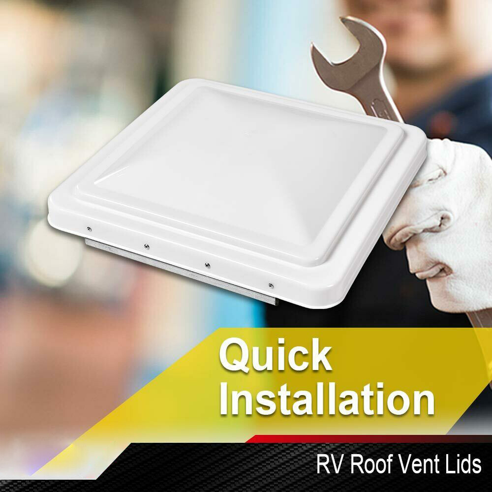 3 Pack White 14″ x 14″ Replacement Roof Vent Cover Camper RV Trailer Ventline US