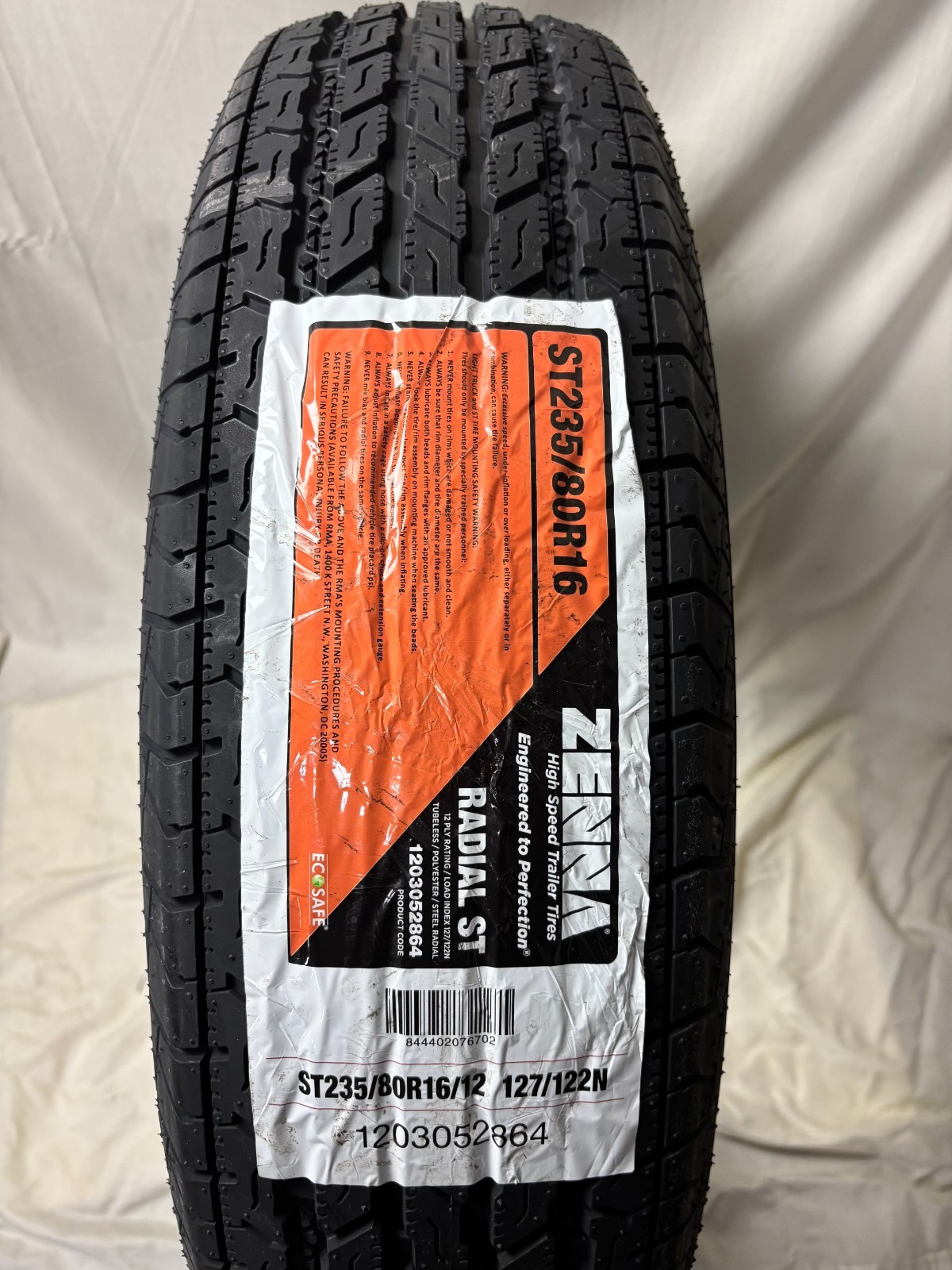 2 (Two) New Zenna ST Trailer- ST235/80R16 Tires 2358016 235 80 16