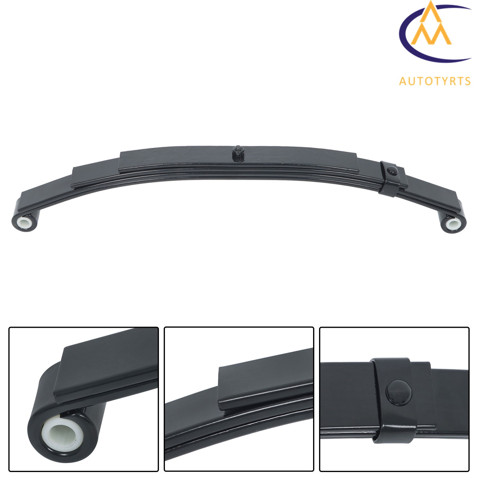 2500lbs 4 Leaf Springs 5000lbs Tandem Trailer Axle Suspension/U-bolt/Hanger Kit