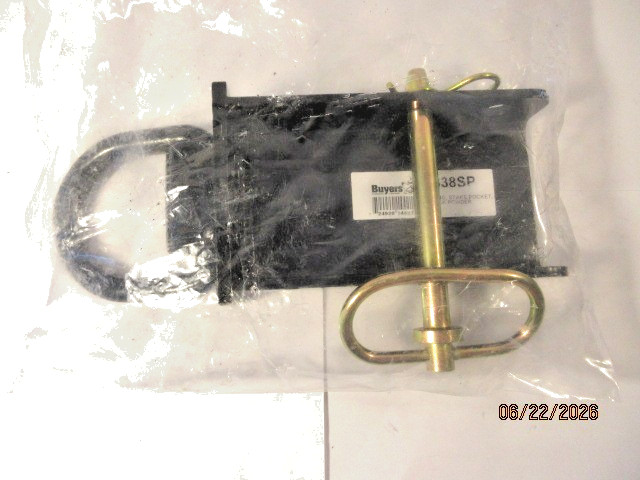 Buyers Products B38sp Stake Pocket D Ring With Hitch, Black, NEW UNOPENED