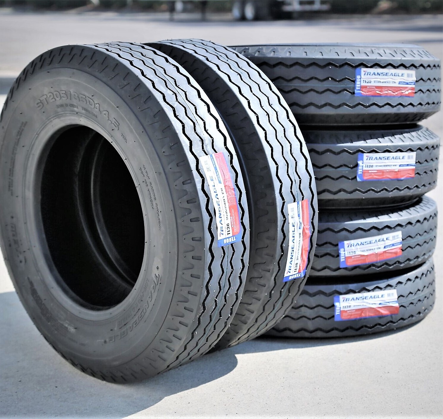 6 Tires ST 205/85D14.5 (8-14.5) Transeagle TE30 Trailer Load G 14 Ply