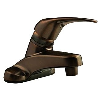 Single Lever Plastic Oil Rubber Bronze Low-Arc Lavatory Faucet w Lever Handle