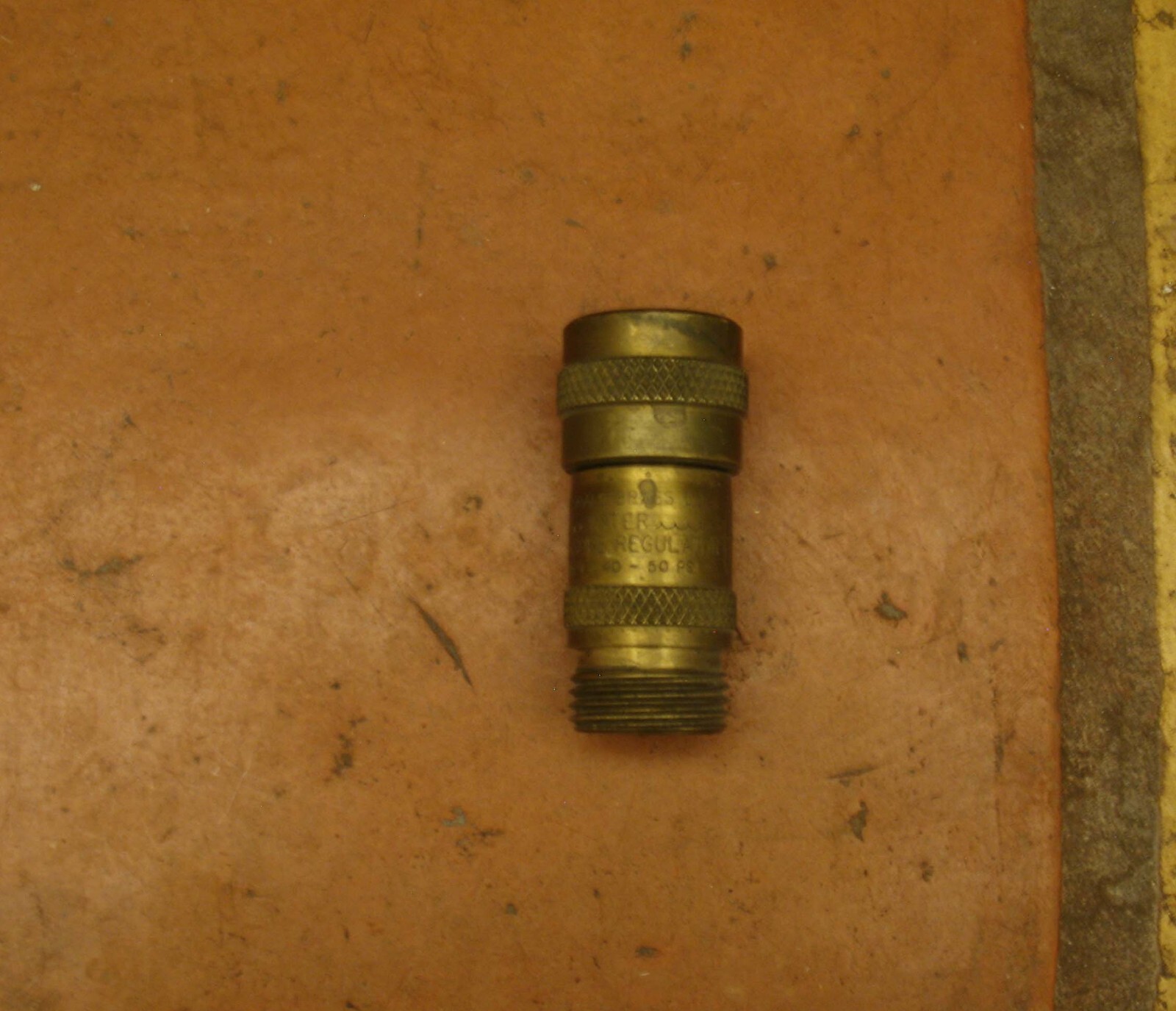 F7 – MARSHALL BRASS CO WATER PRESSURE REGULATOR 40-50 PSI RV CAMPER