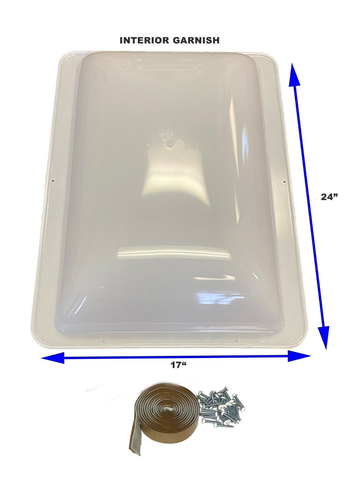 RV Skylight Interior Garnish 17″ X 24″ White Camper Skylight Motorhome/Camper