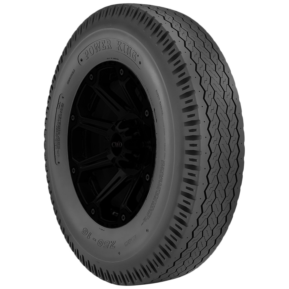 (QTY 2) 7.00-15 Power King Super Highway II Trailer 105/101L Load Range D Tires