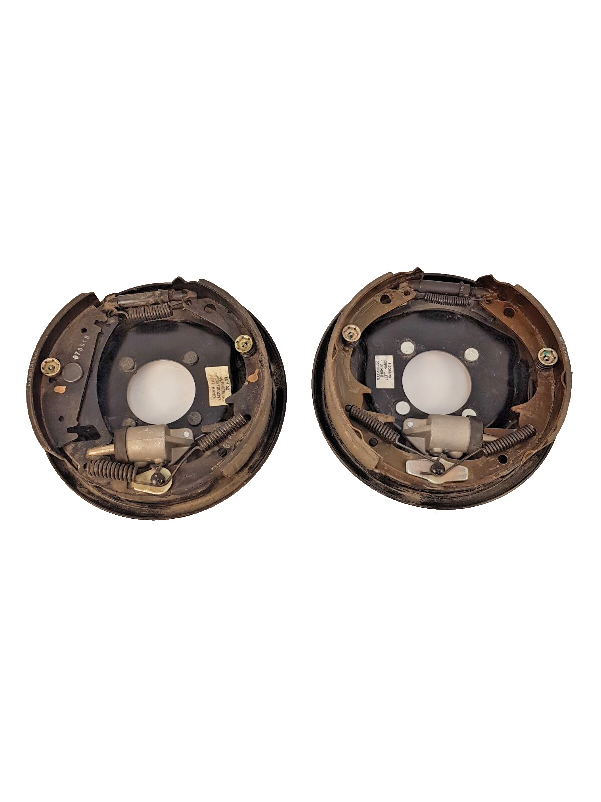 Pair – 10×2.25″ Hydraulic 3500# 4 Bolt Free Backing Plate Trailer Brakes