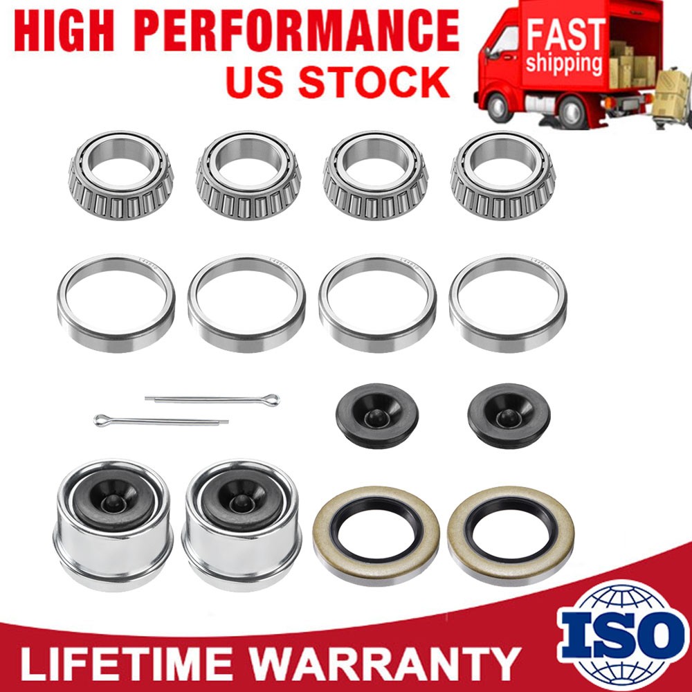 2Sets L44649 L44610 Boat Trailer Hub Wheel Bearing Kit For 2000-2200lbs Axles US