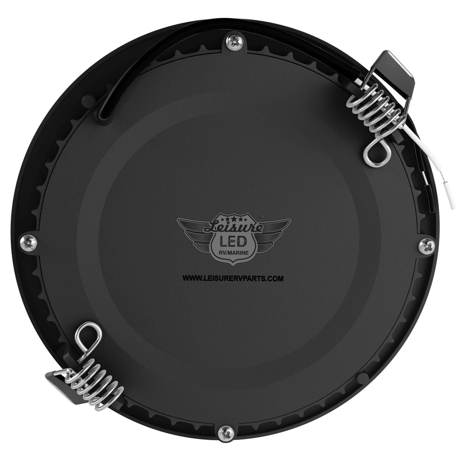 5 x 4.75″ LED RECESSED DOWN LIGHT INTERIOR CEILING FOR RVs BOATS 12V NW BLACK