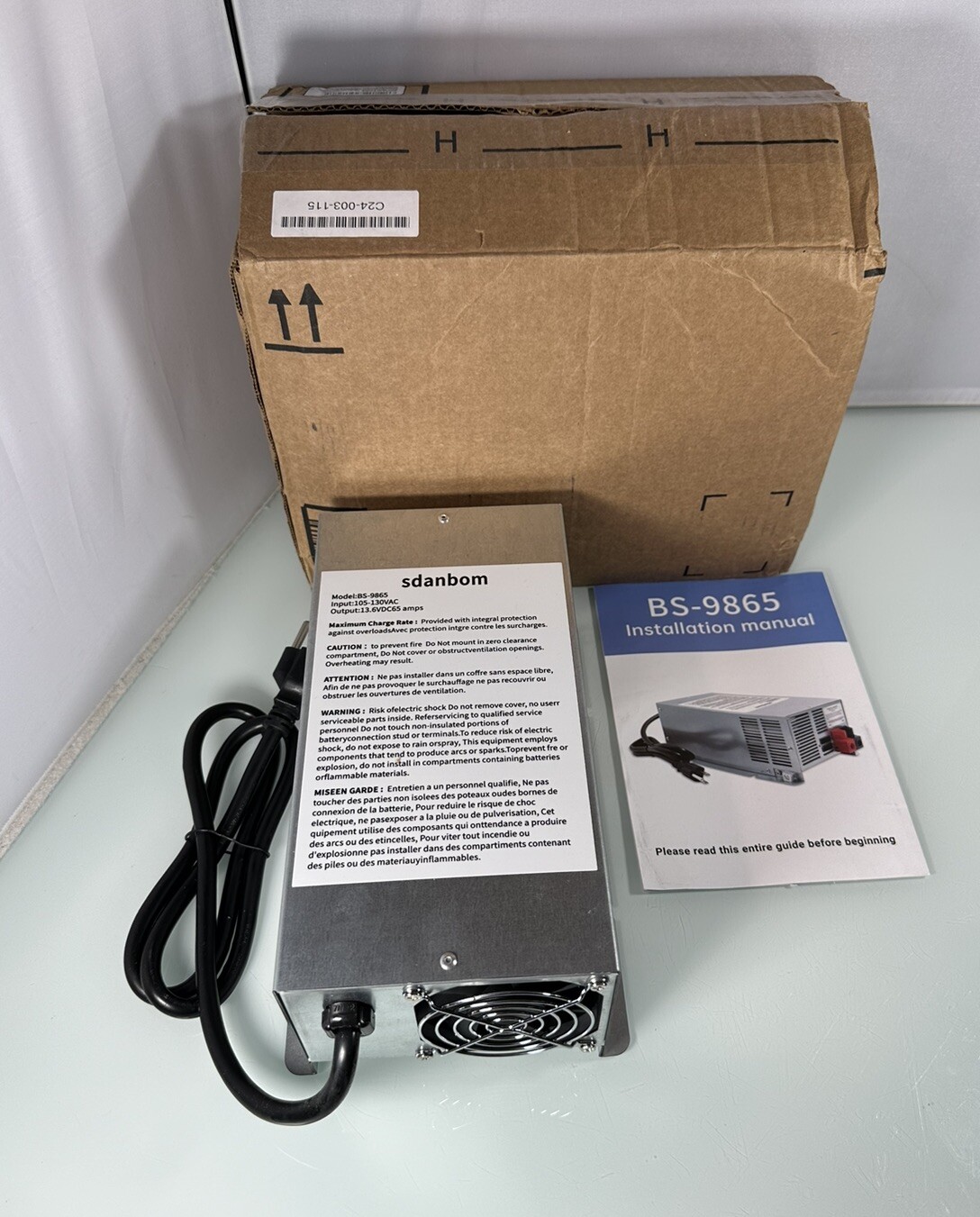 WF-9865 – 65 Amp DC Output Auto Detect Deckmount RV 3-Stage Converter / Charger