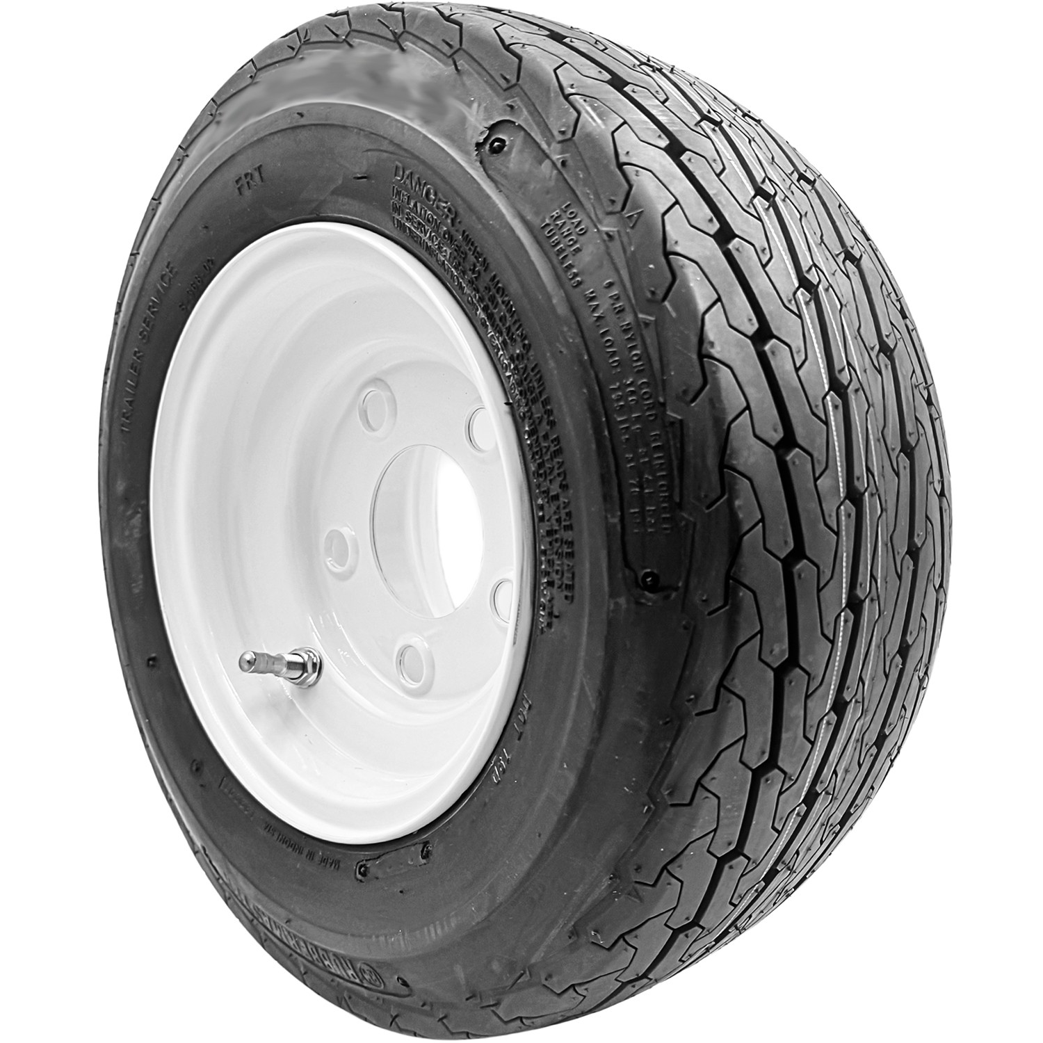 Assembly RubberMaster S368 ST 16.5X6.50-8 Load C 6 Ply 5 on 4.5 Stamped