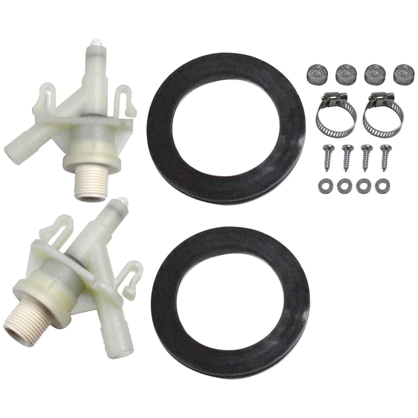 2PCS 385311641 Water Valve Camper toilet valve replacement kit W/Flush Ball Seal