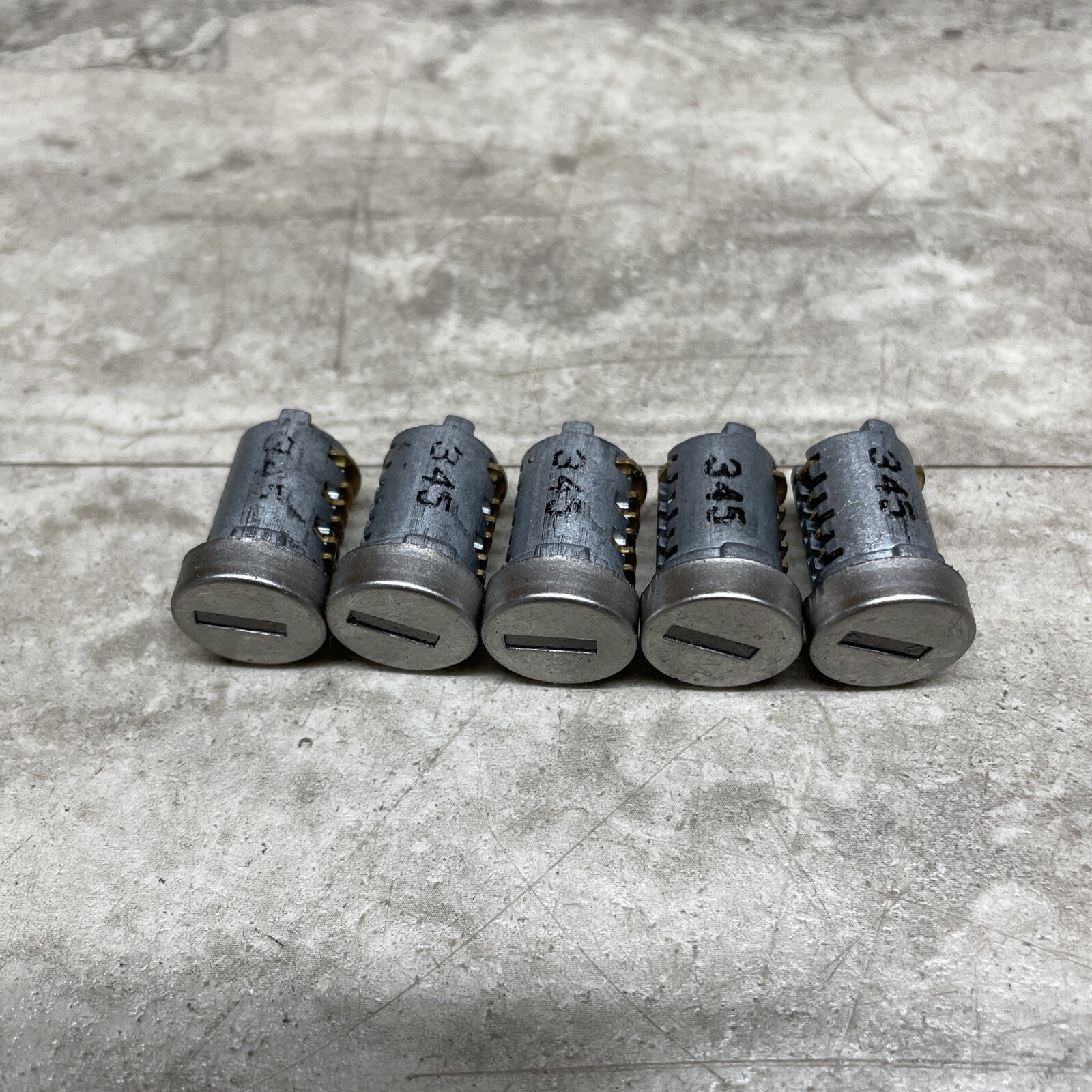 Set Of 5 OEM Global Link 345 Lock Cylinder For RV / Trailer / Camper, New
