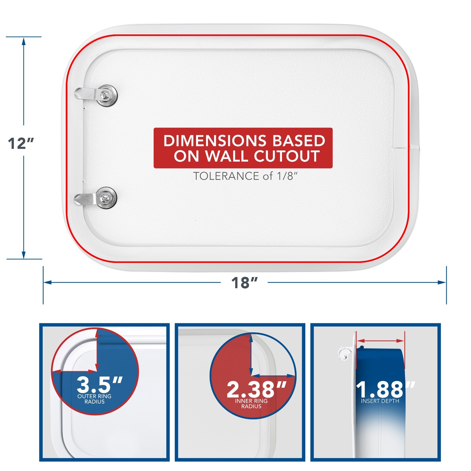 BRAND NEW Baggage Door 18″ x 12″ with Keyed Lock, RVs, Trailers, Campers