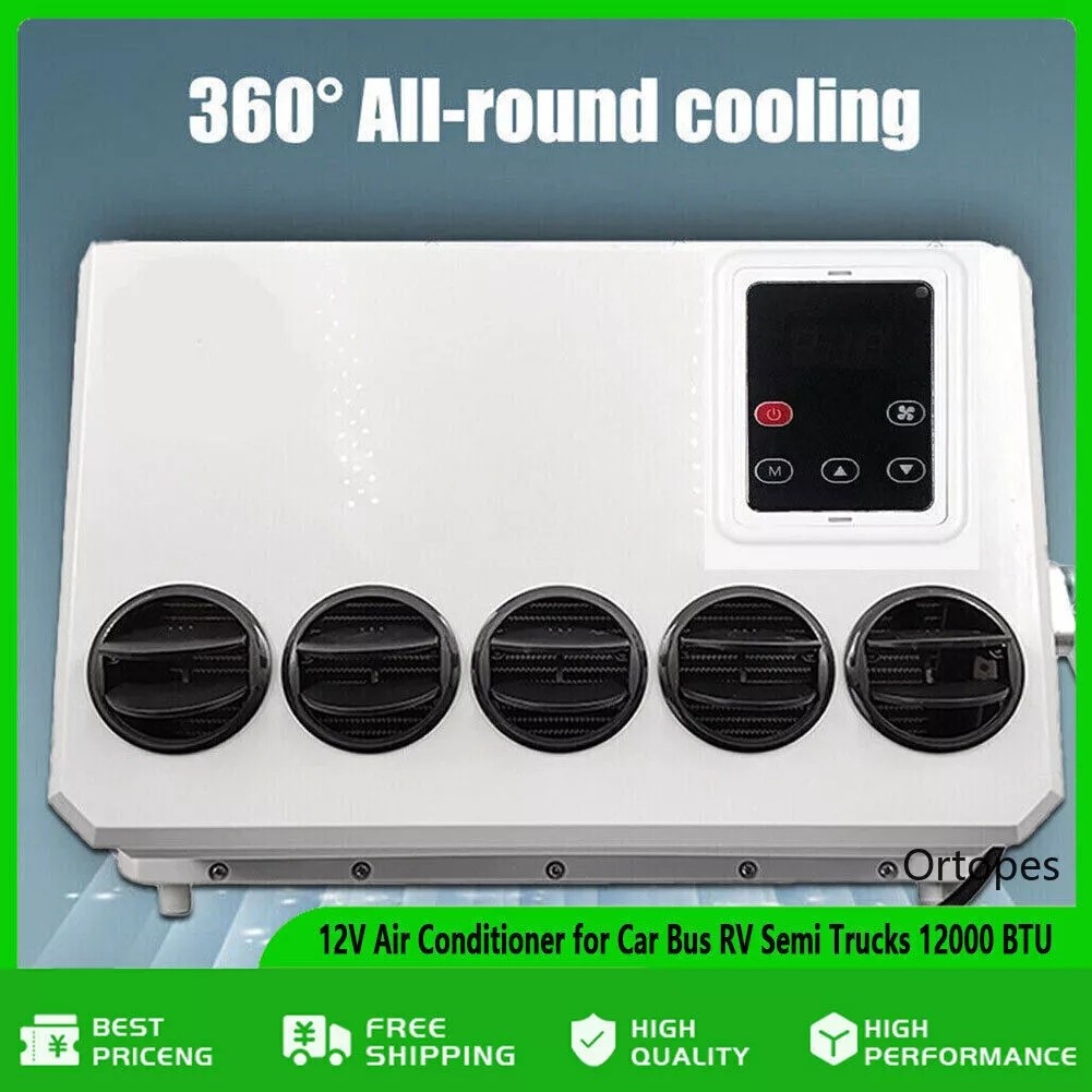 Universal Truck Air Conditioner For Semi Bus RV Caravan Split 12V 12000 BTU A/C