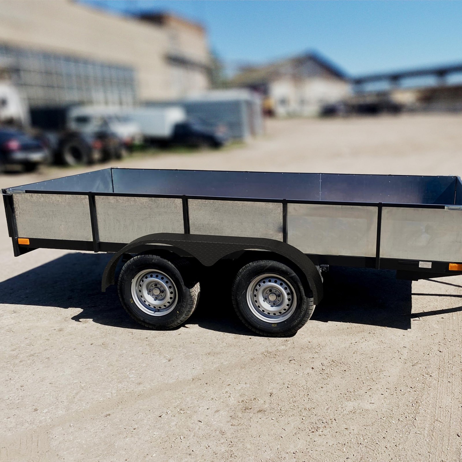 2PCS For 13″-15″ Enclosed Trailers Tandem Double Axle Trailer Fenders Teardrop