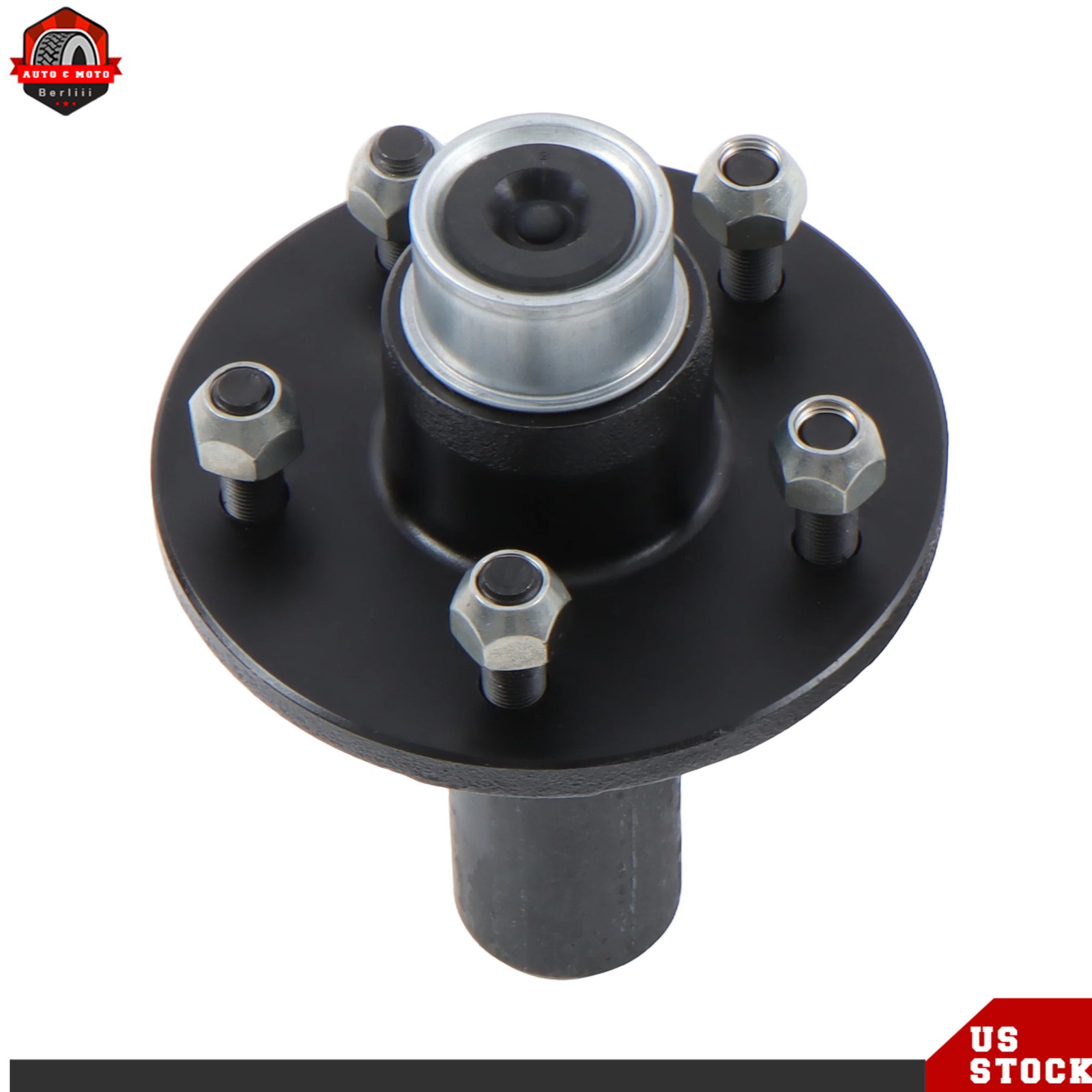 For 3500 lbs Axle 1/2 Pack 5 on 4.75″ Trailer Idler Hub Kit Circle #84 Spindle