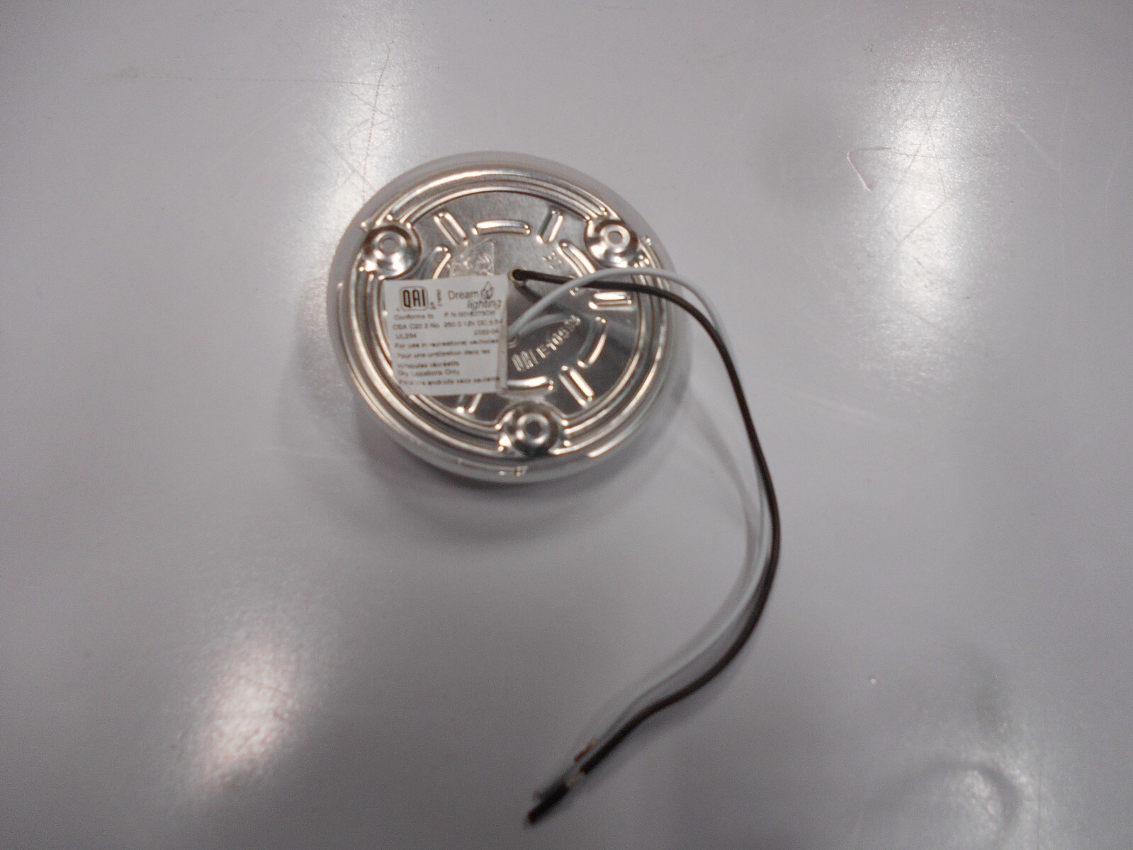 *12 VOLT RV LED DREAM LIGHTING LED WHITE 3 1/2″ ROUND W/SWITCH FREE SHIPPING
