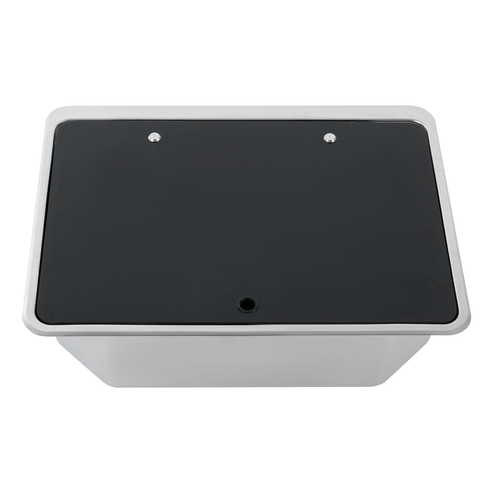 RV Sink Kitchen Sink with Hot&Cold Faucet and Tempered Glass Lid Stainless Steel