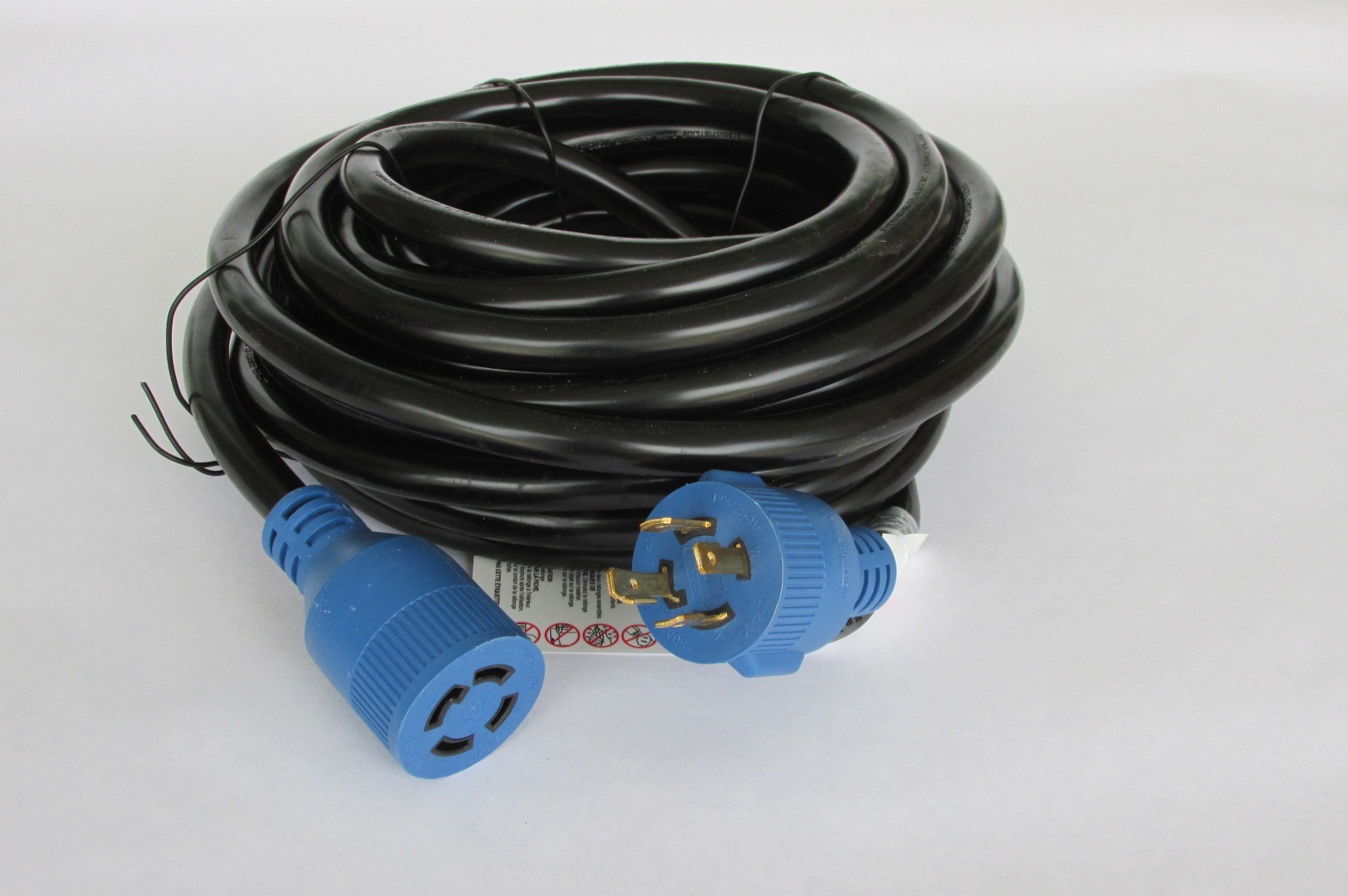 30A Amp 40ft Generator Extension Cord 40 ft 10AWG NEMA L14-30P & L14-30R ends