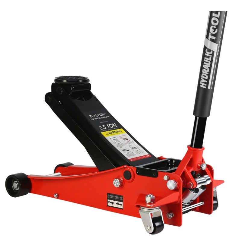 5000lbs Hydraulic Racing Floor Jack, Low Profile 3.5″-19.5″ Dual Piston Pump