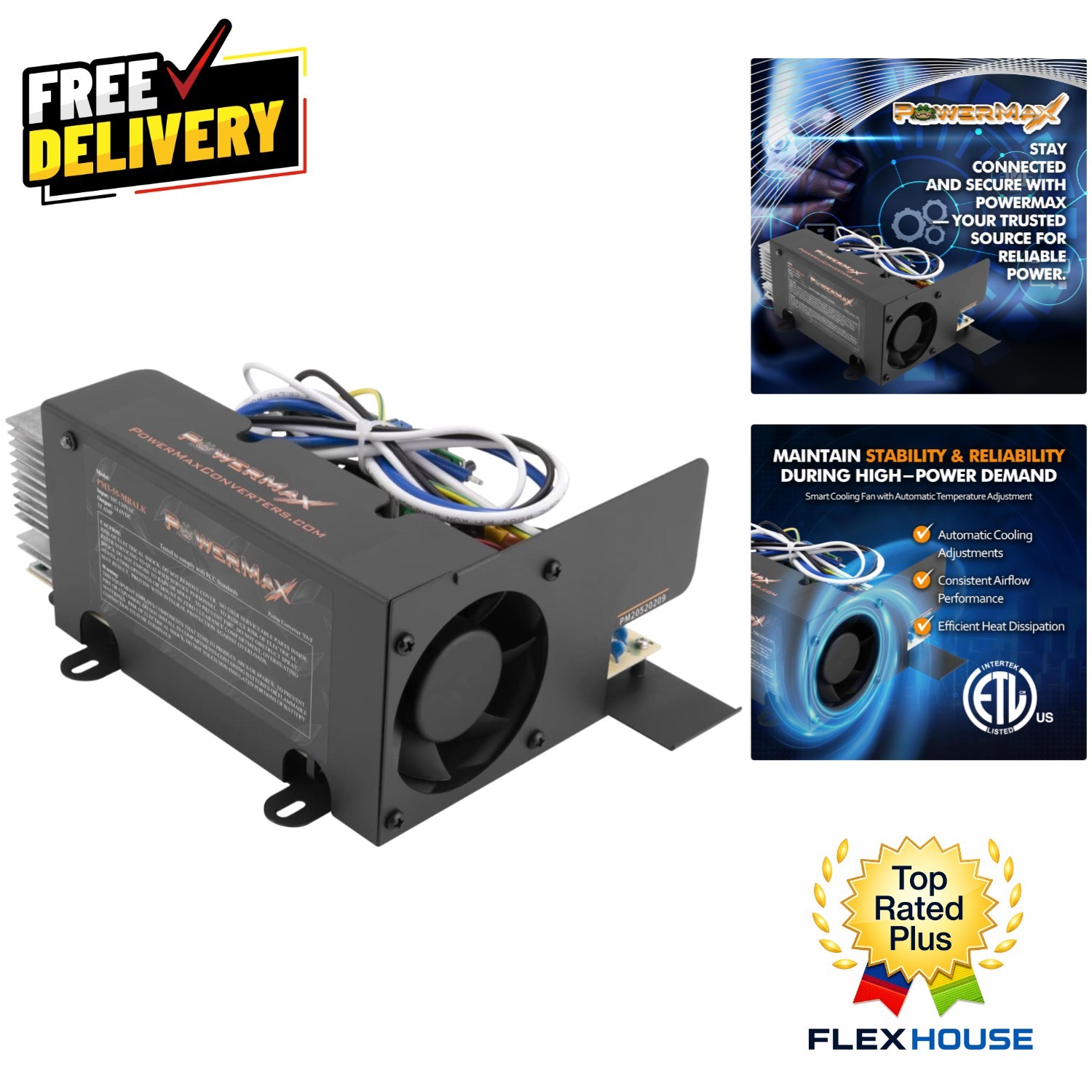 Compact 700W PM3-55 RV Power Converter – Optimal 12 Volt Power Supply for RVs