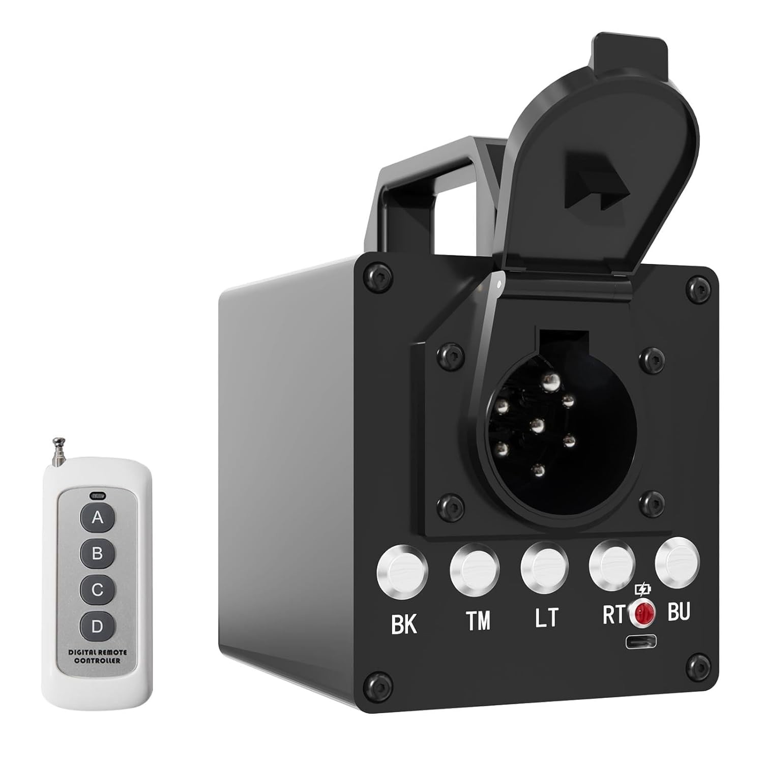 Portable Trailer Light Tester Box Compatible with De. Walt 20V Battery Wireless