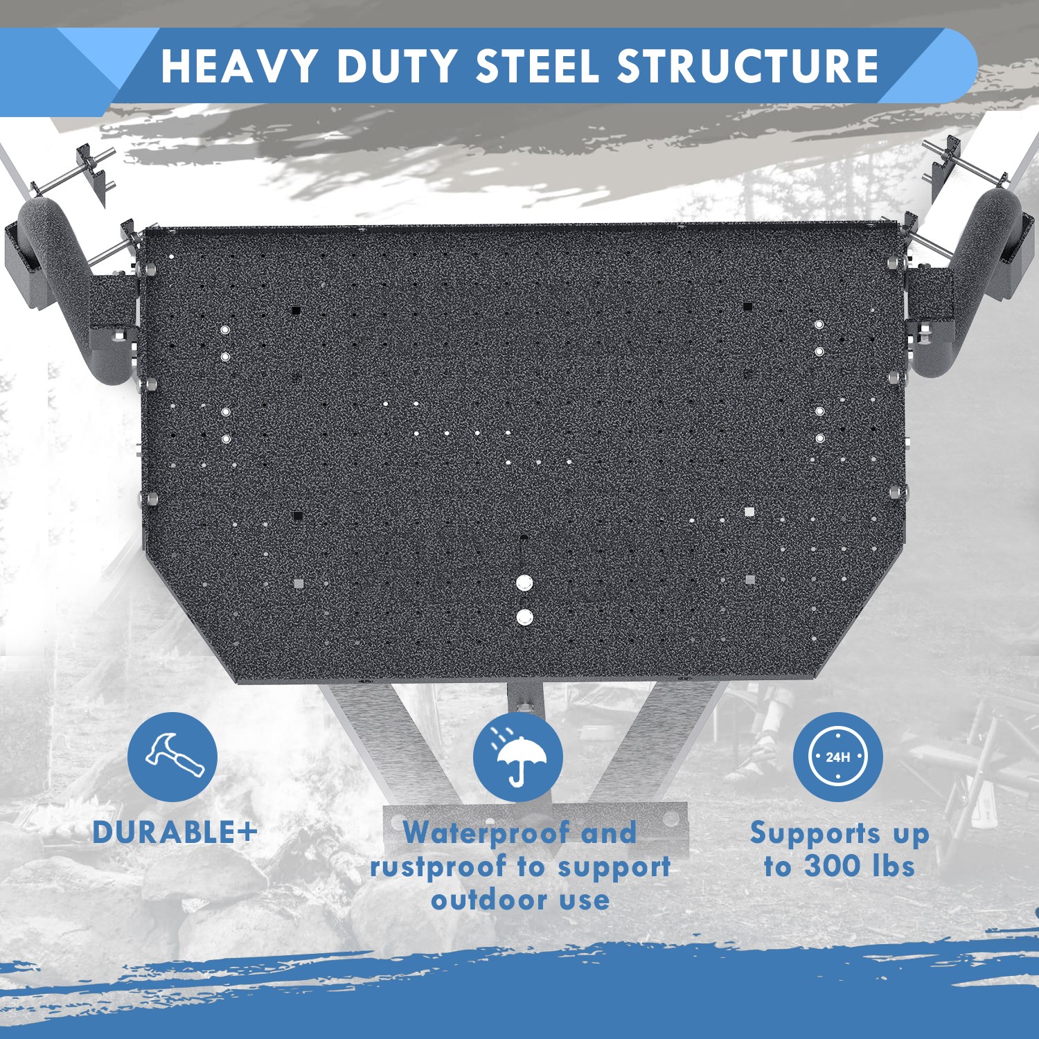 Trailer Tray A-Frame Adjustable 300 Pounds for Extra Camper Storage Space CC-255