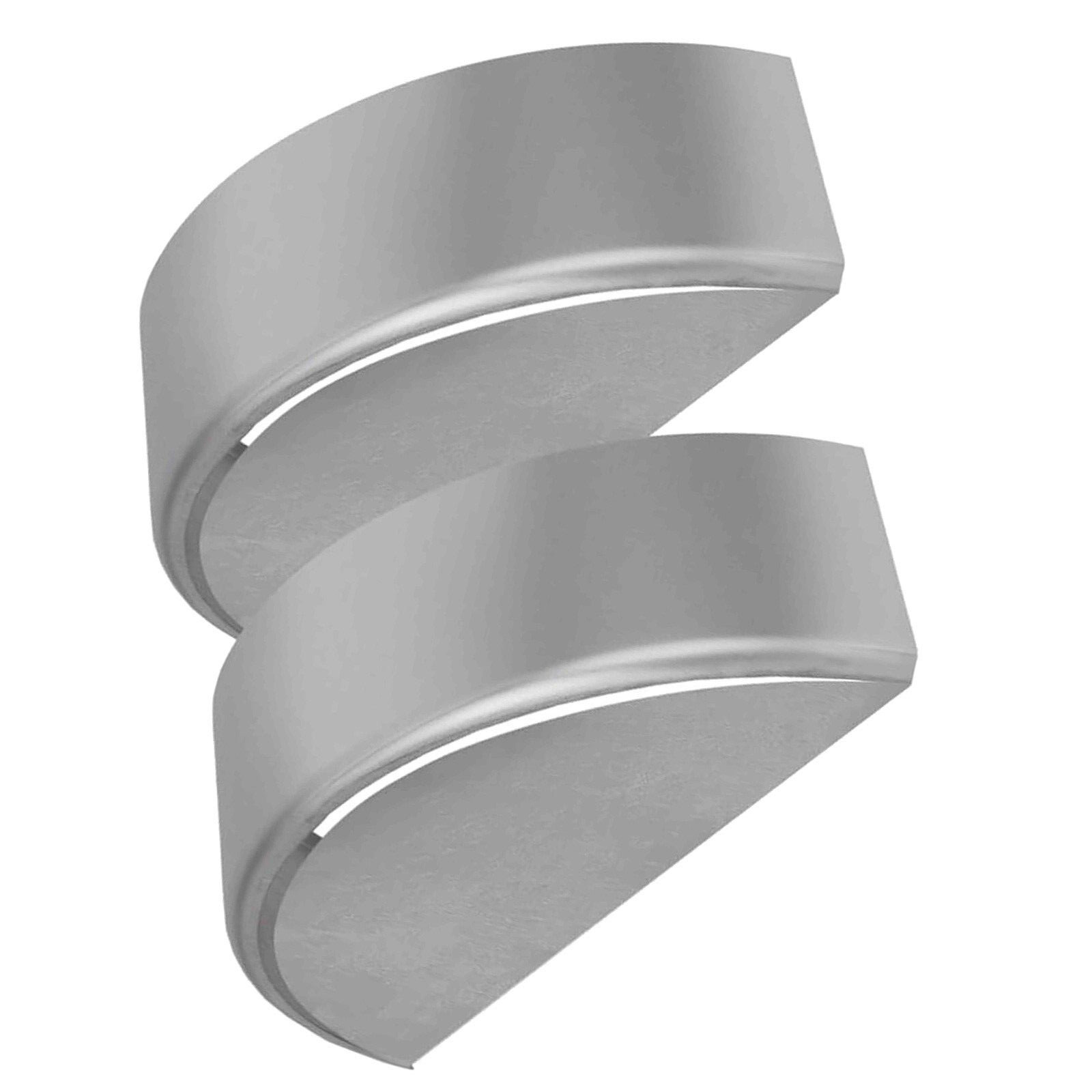 2PK Steel Round Single Axle Trailer Fenders & backs For 14″ to 16″ Wheel