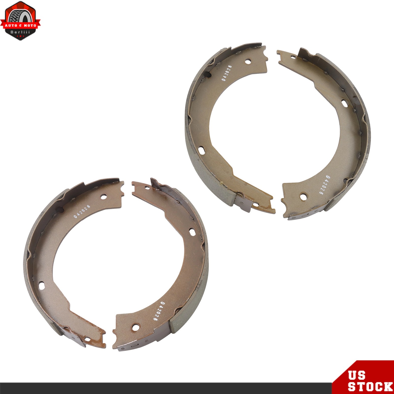 Electric Trailer Brake Shoes Replacement Kit 12″x2″ 2 Pairs 21029 21042 Camper