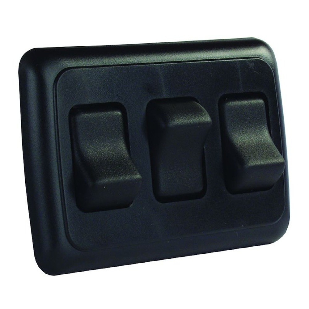 JR PRODUCTS 12245 BLACK MULTIPURPOSE TRIPLE SWITCH DAS