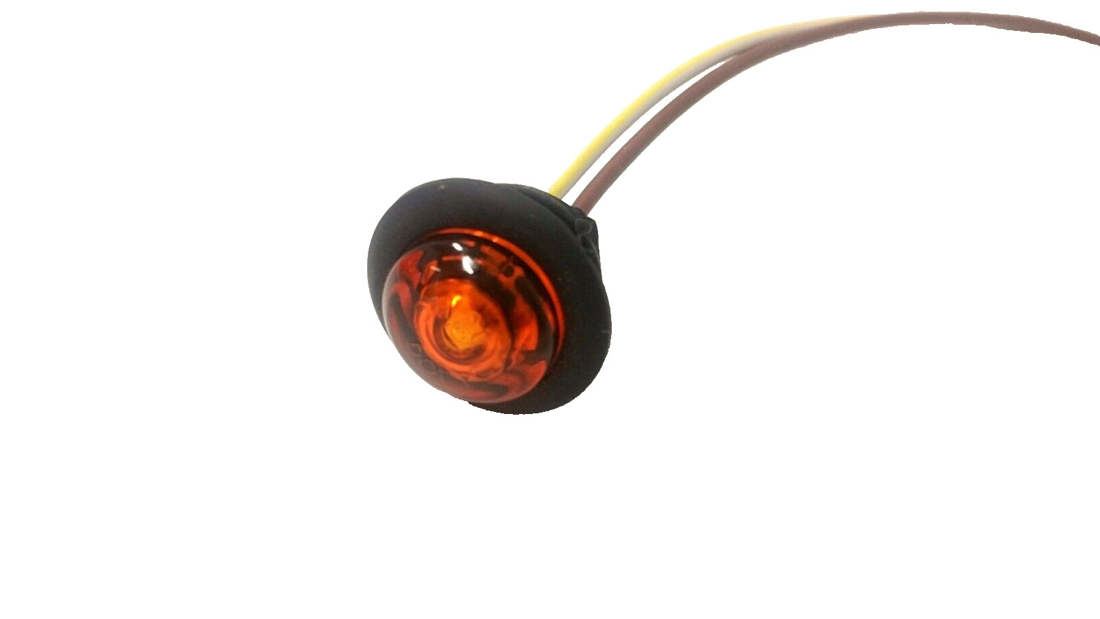 3/4″ Amber LED Clearance Marker Light Truck Trailer PC Rated Sidemarker