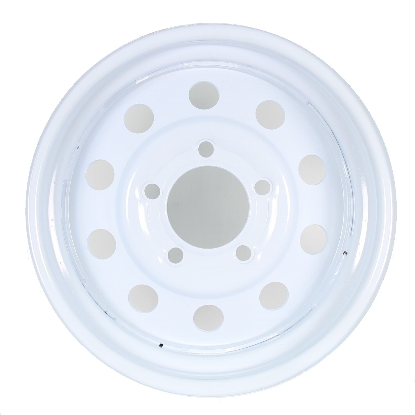 eCustomrim Trailer Wheel 14 Inch 14X5.5 5 Lug On 4.5 Center White Modular Rim