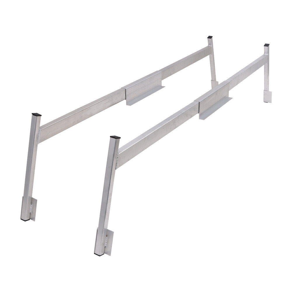 2PCS Truck Cap & Topper Ladder Rack Universal Aluminum Heavy Duty 400lb Capacity