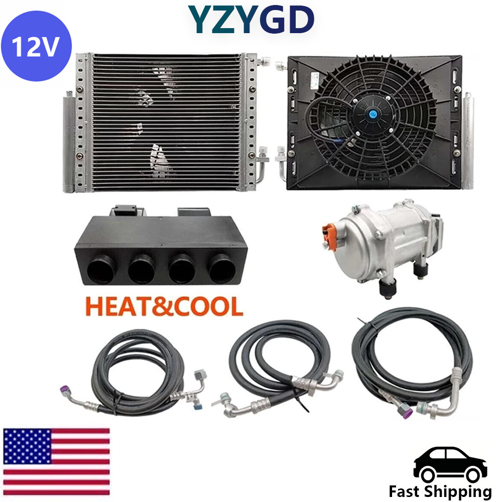 Unit Heat & Cool DC Universal Under Dash Air Conditioner Electric Evaporator 12V