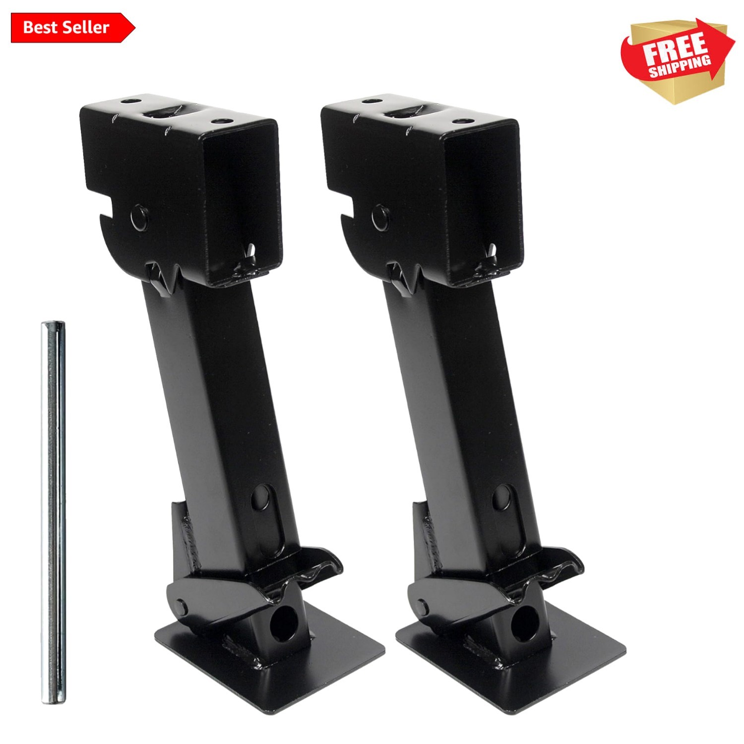 50970 Trailer Swing Down Stabilizer Jacks Telescoping RV Camper Accessories 1…