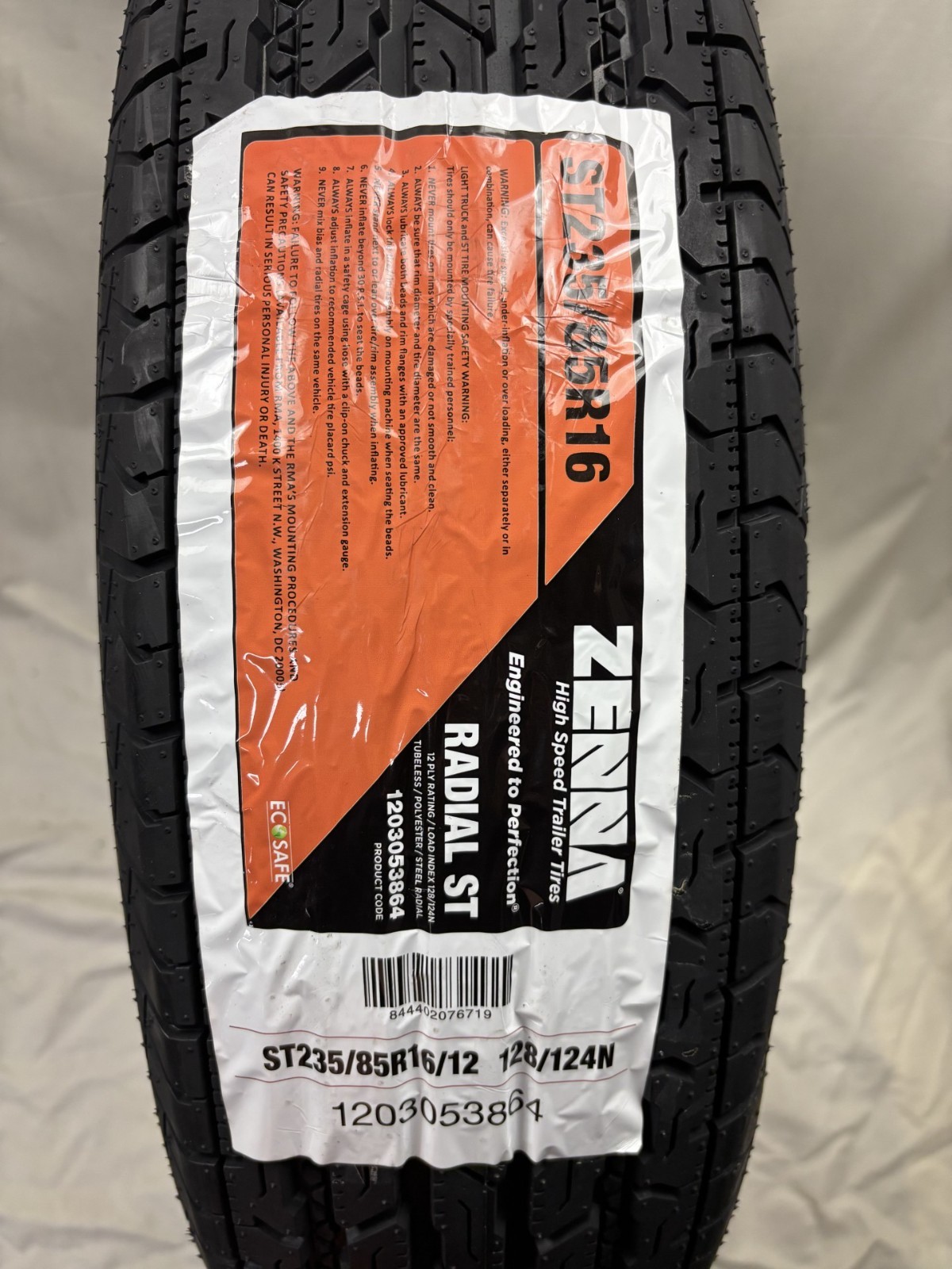 2 (Two) New Zenna ST Trailer- ST235/85R16 Tires 2358516 235 85 16
