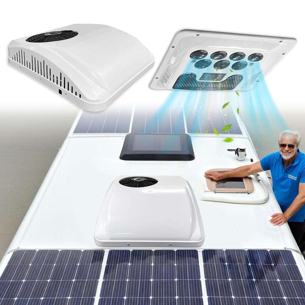 2 in 1 Cool&Heat 12V RV Rooftop Air Conditioner A/C Unit For Trailer Motorhome