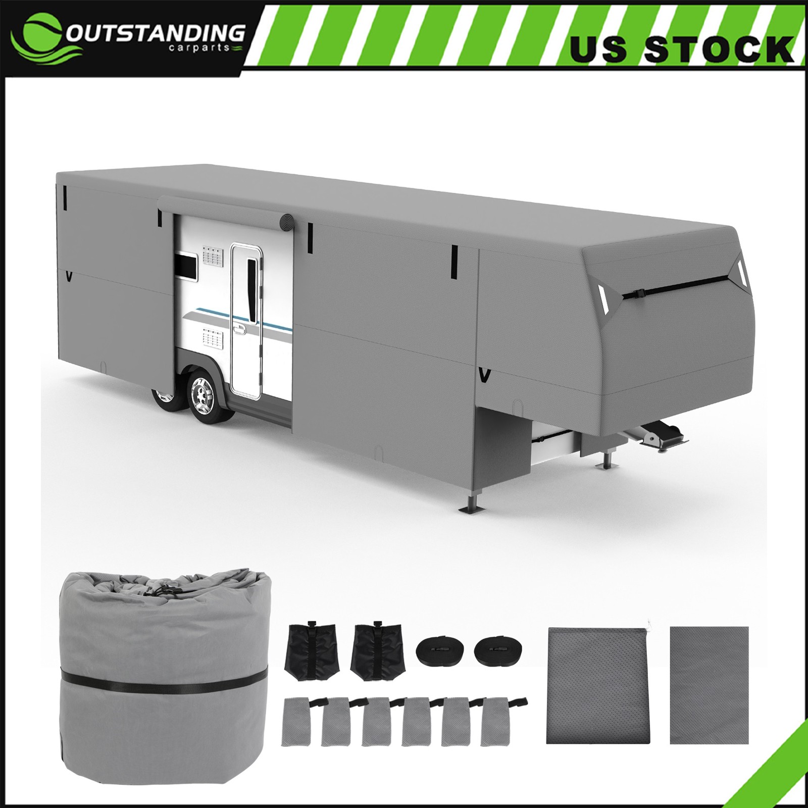 28-31 foot 5th Wheel RV Cover Motorhome Travel Trailer Camper Non-Woven Fabric
