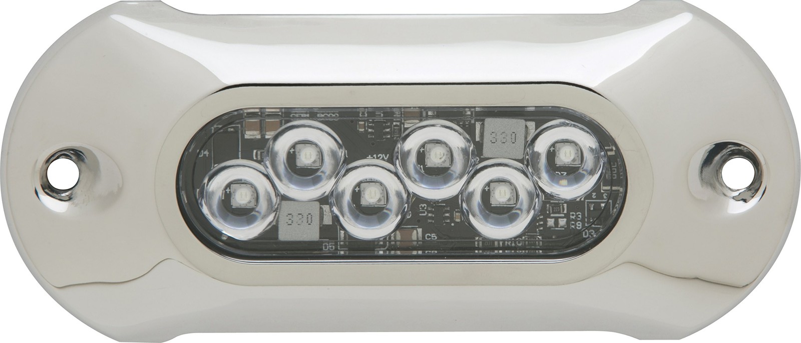 Attwood Ultra-Bright 6-LED Underwater Light – 1,350 Lumens, Sapphire Blue