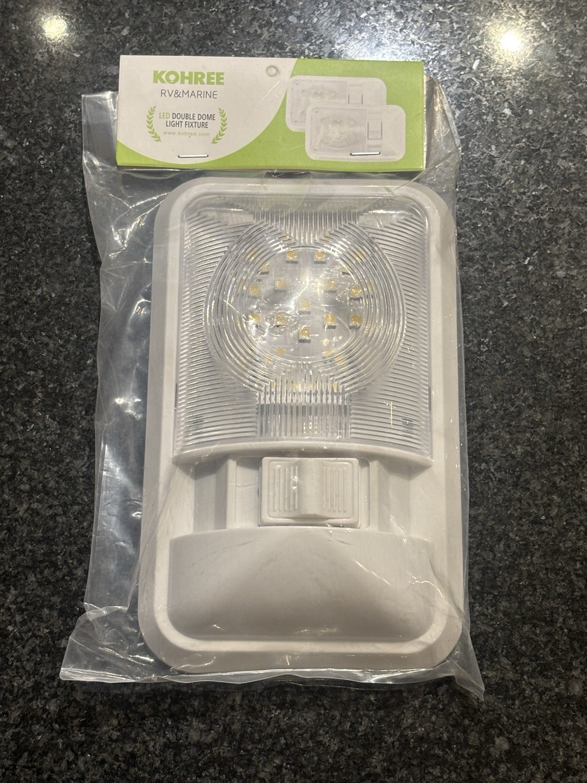 Kohree RV & Marine LED Celing/Wall Dome Lights 12 volt, 280LM – NEW