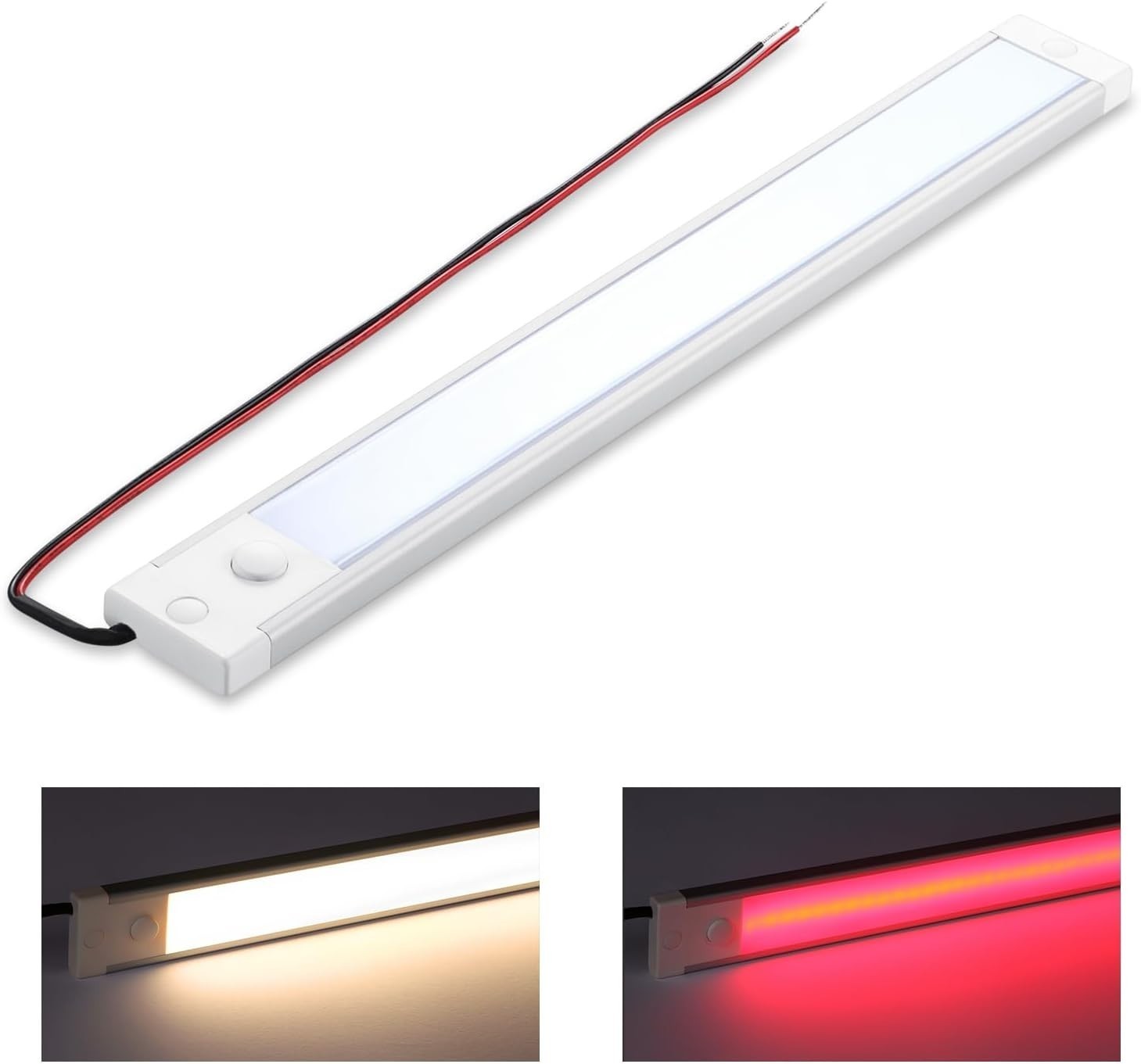 acegoo Campervan Boat 12V Under Cabinet LED Lighting Integral On Off Switch